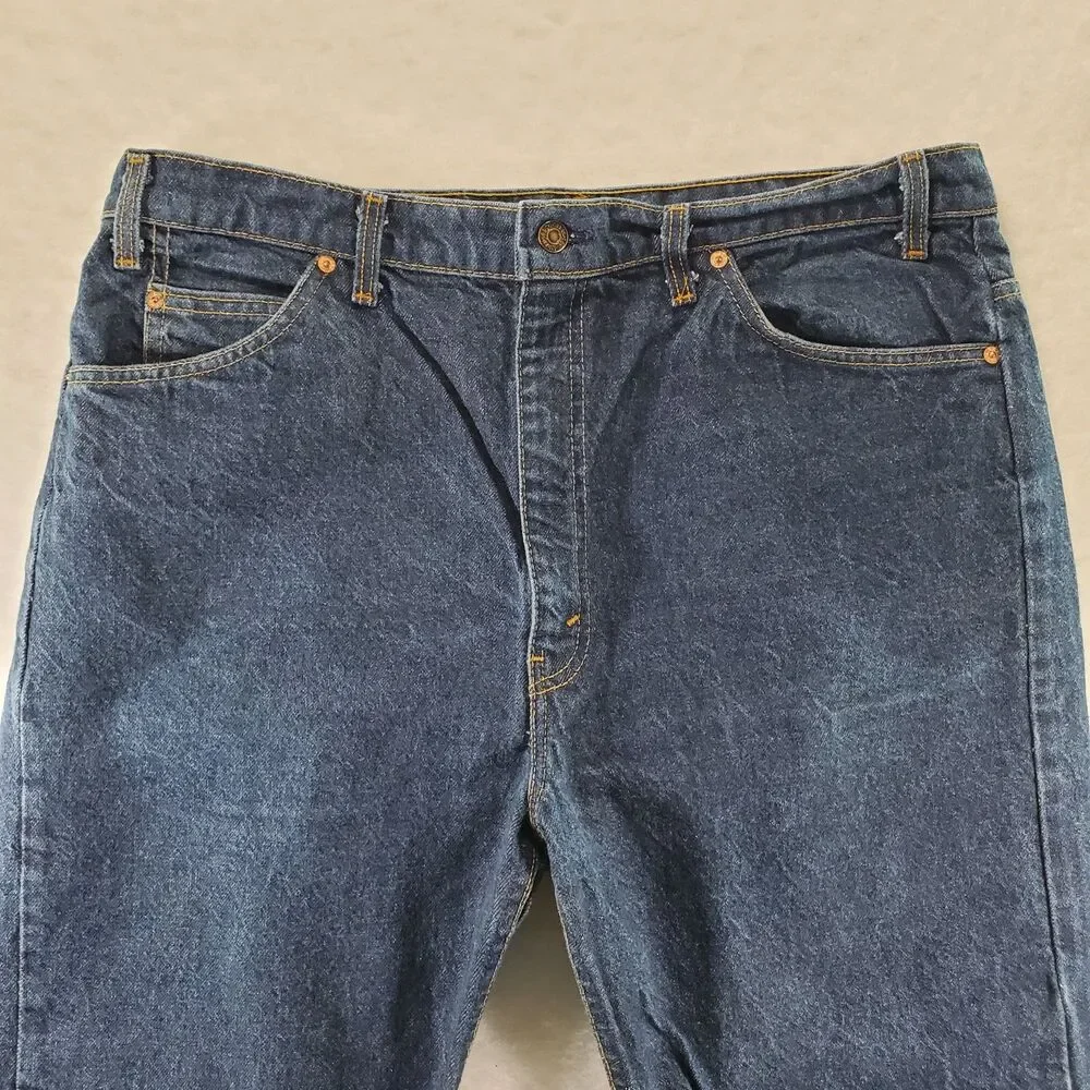 40x32 Vintage USA Made Levis 505 Jeans Men Dark Wash Orange Tab